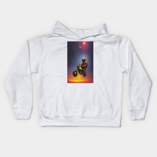 Motorbike Wormhole Kids Hoodie